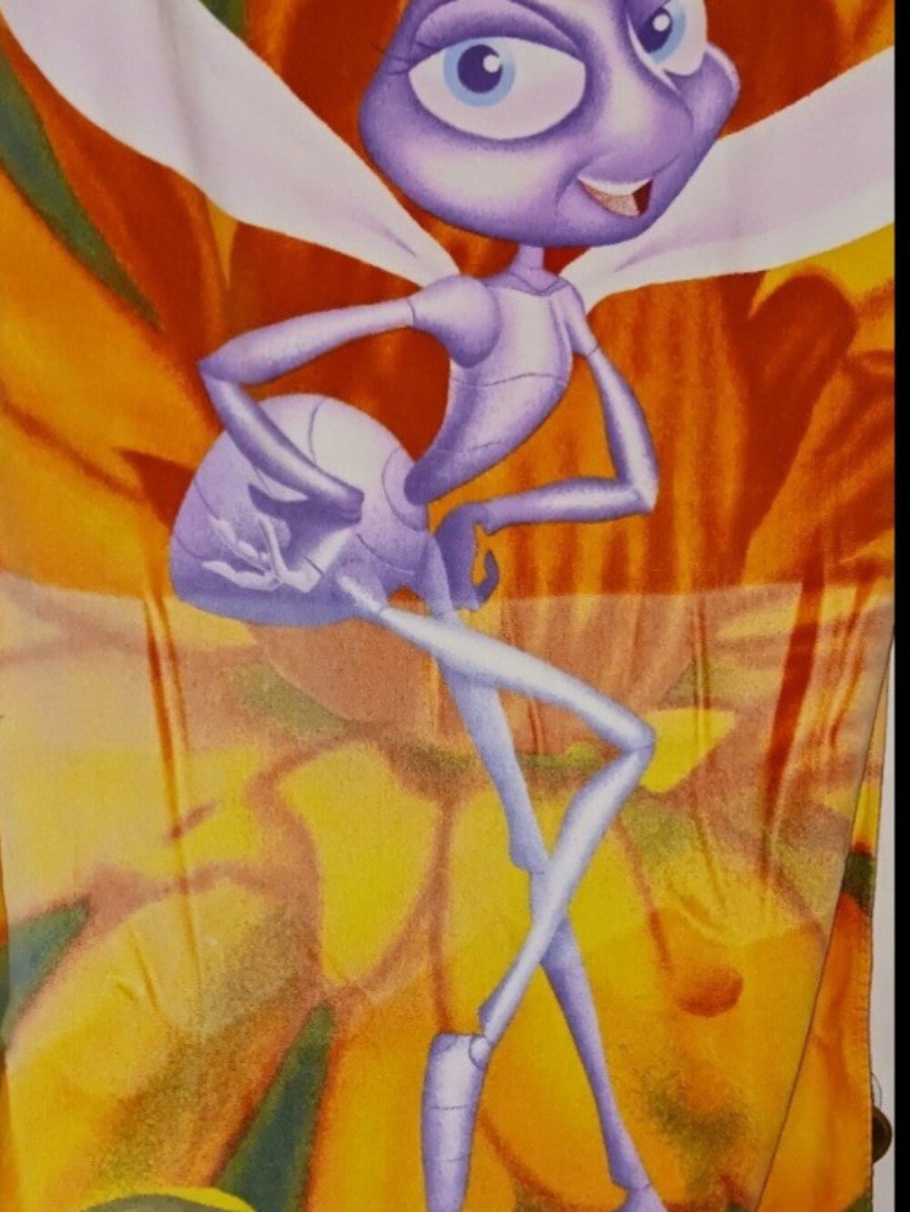 Disney Bugs Life towel. VINTAGE PIXAR 1998